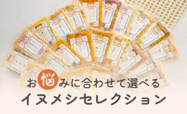 お悩みに合わせて選べるイヌメシセレクション