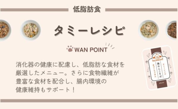 イヌメシセレクションのタミーレシピ